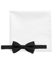 Hickey Freeman - 2-Piece Pre-Tie Bow Tie & Pocket Square Set - Lyst
