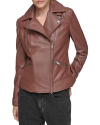 Andrew Marc - Salla Lamb Leather Moto Jacket - Lyst