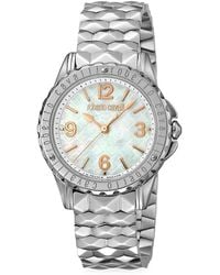 Roberto Cavalli Stainless Steel & Mother-of-pearl Bracelet Watch - White