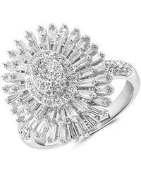 Effy - 14k White Gold & 1.54 Tcw Diamond Cocktail Ring - Lyst