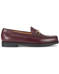 G.H. Bass & Co. - G. H. Bass Lincoln Moc Toe Leather Bit Loafers - Lyst