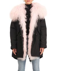 gorski men's fox fur trim parka
