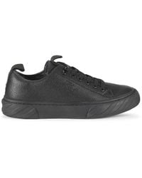 Karl Lagerfeld - Logo Leather Low-Top Sneakers - Lyst