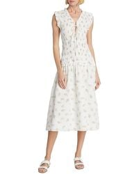 Rails - Dion Floral Smocked Midi-Dress - Lyst