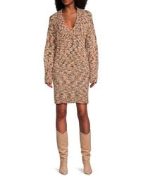Ramy Brook - Adeliza Textured Knit V-Neck Sweaterdress - Lyst