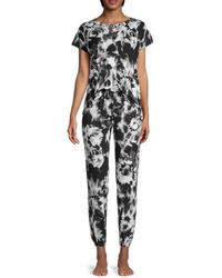 Betsey Johnson 2-piece Tie-dye Pajama Set - Black