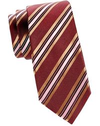 Canali - Striped Silk Twill Tie - Lyst