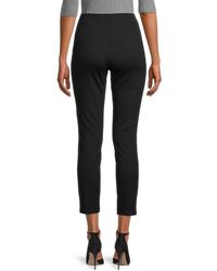 Womens Clothing Trousers Max Studio Synthetic Ponte High-waist Skinny Legging in Black Slacks and Chinos Skinny trousers 