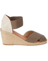 Andre Assous Erika Espadrille Wedge Sandals - Brown