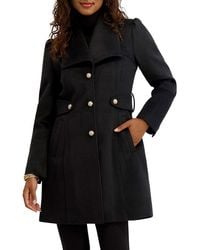 Kensie - Wool-Blend Walker Coat - Lyst