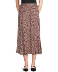 Zadig & Voltaire - June Print A-Line Midi Skirt - Lyst