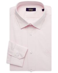 Cavalli Class by Roberto Cavalli - Slim Fit Logo Dress Shirt - Lyst