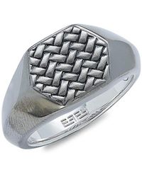 Effy Black Rhodium-plated Sterling Silver Ring