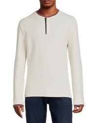 Waffle Knit Henley Shirts for Men - Up to 76% off | Lyst