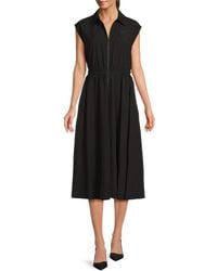 Calvin Klein - Zip Up Midi-Dress - Lyst