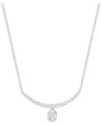 Effy 14k White Gold & Diamond Necklace - Metallic