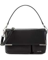 Calvin Klein - Mica Leather Crossbody Bag - Lyst