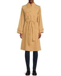 BCBGMAXAZRIA - Double-Breasted Tie-Waist Trench Coat - Lyst