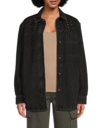 Hudson Jeans - Grommet Denim Trucker Jacket - Lyst