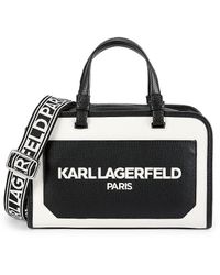 Karl Lagerfeld - Maybelle Two Tone Crossbody Bag - Lyst