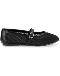 Saks Fifth Avenue - Brynn Leather & Mesh Flats - Lyst