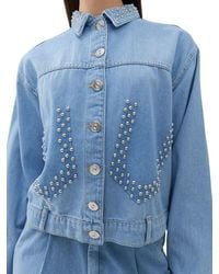 Nocturne - Studded Denim Jacket - Lyst
