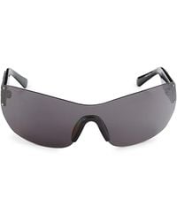 Swarovski - 76mm Faux Crystal Wrap Sunglasses - Lyst