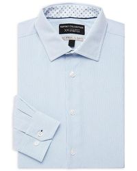Report Collection - Striped 4 Way Performance Slim Fit Shirt - Lyst
