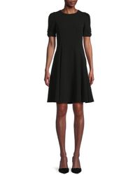 DKNY - Puff Sleeve Mini Dress - Lyst