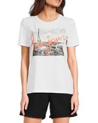 Karl Lagerfeld - Paris Bonjour Graphic T-Shirt - Lyst