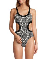 Solid & Striped - The Sarah Medallion Print One Piece Swimsuit - Lyst