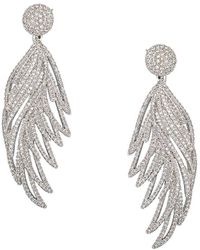 Eye Candy LA - The Luxe Collection Olivia Cubic Zirconia Feathers Dangle Earrings - Lyst