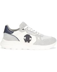 Roberto Cavalli - Logo Leather Sneakers - Lyst