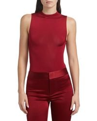 Alice + Olivia - Nichol Highneck Bodysuit - Lyst