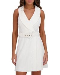 Kensie - Lace A-Line Minidress - Lyst