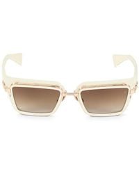 Balmain - 51Mm Square Plastic Sunglasses - Lyst