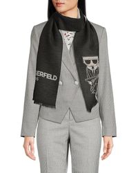 Karl Lagerfeld - Karl & Choupette Scarf - Lyst