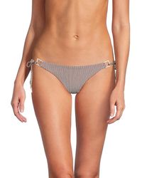 Onia - Kate Striped Side-Tie Bikini Bottom - Lyst
