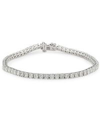 Saks Fifth Avenue - 14K & 4 Tcw Diamond Tennis Bracelet - Lyst