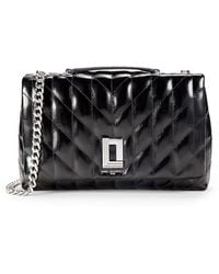 Karl Lagerfeld - Lafayette Quilted Patent Leather Shoulder Bag - Lyst