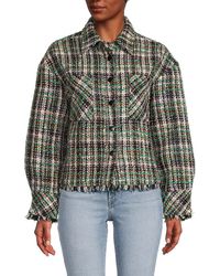 Wdny - Tweed Shirt Jacket - Lyst