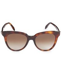 McQueen - 53mm Oval Sunglasses - Lyst