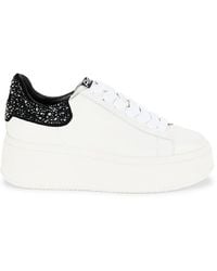 Ash - As-Move Embellished Leather Platform Sneakers - Lyst