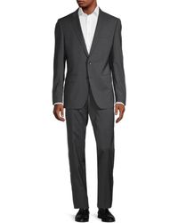 BOSS by HUGO BOSS Jewel Linus Wool Suit in Grey (Gray) for Men | Lyst