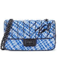 karl lagerfeld agyness tweed shoulder bag