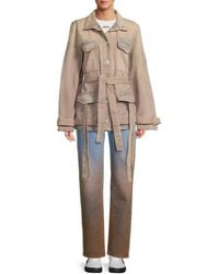 Off-White c/o Virgil Abloh - Denim Cargo Jacket - Lyst