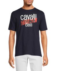 Class Roberto Cavalli - Logo Graphic Tee - Lyst