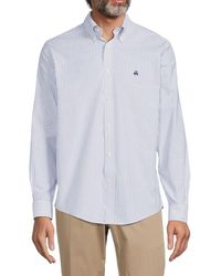 Brooks Brothers Regent Fit Striped Shirt - White