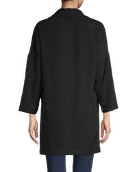 Max Studio Synthetic Drape Jacket in Black Womens Jackets Max Studio Jackets 