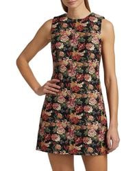 Alice + Olivia - Coley Floral Slim-Fit Minidress - Lyst